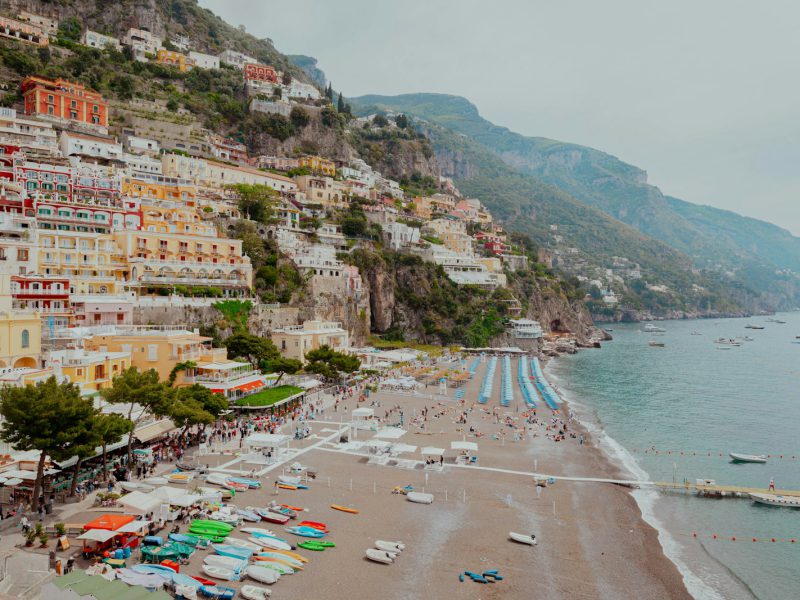 Positano — view of the coast