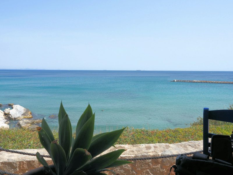 Hotel Giardini del Tufo — sea view from the terrace