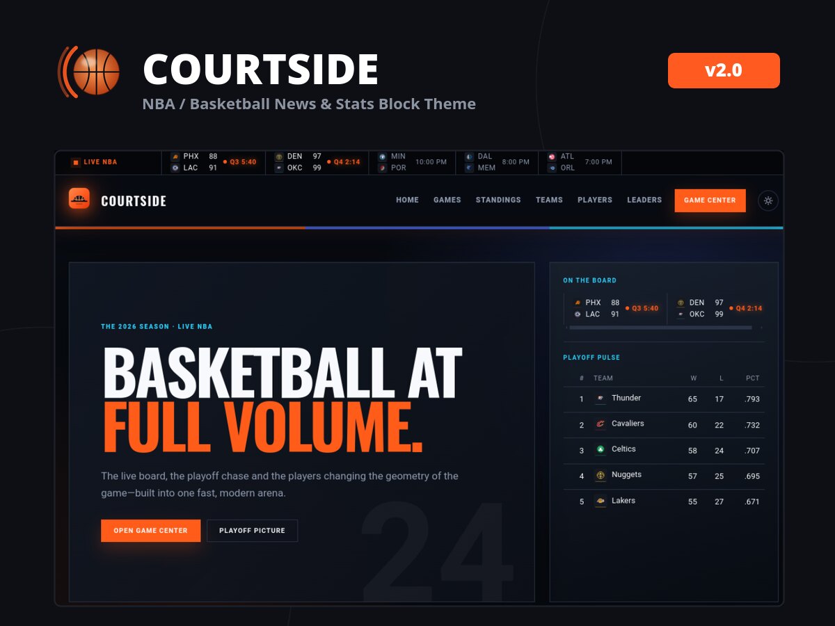 Courtside NBA Theme