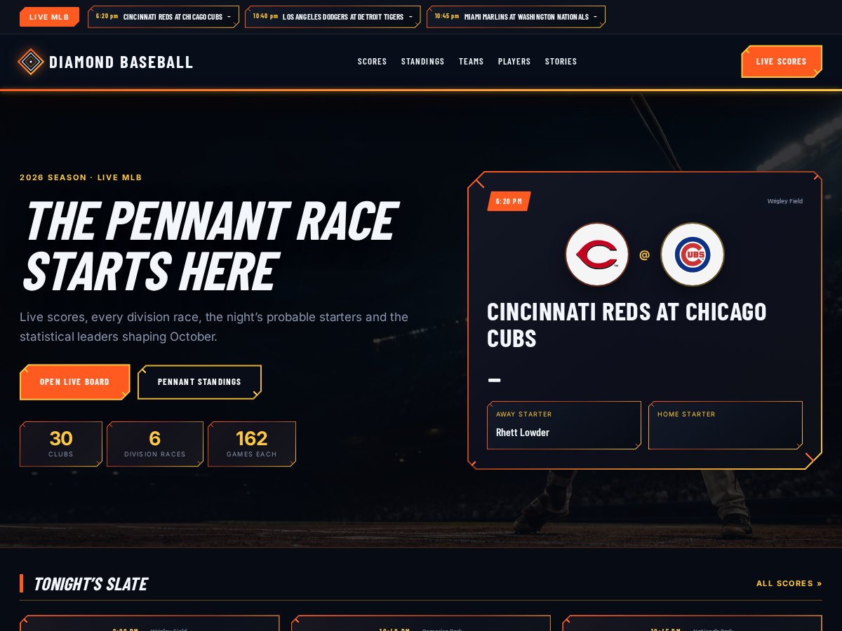 Diamond Baseball Theme