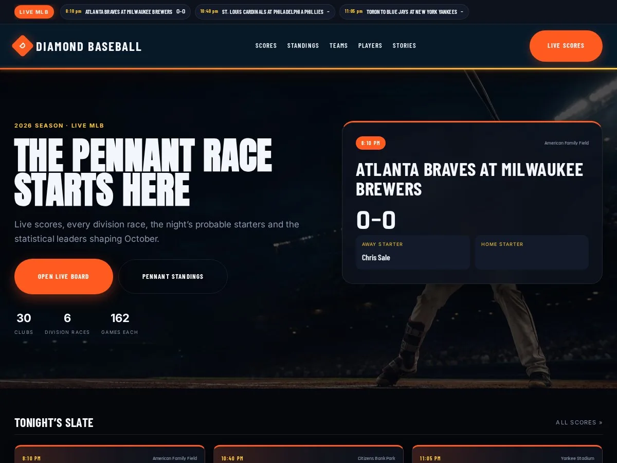 Diamond Baseball Theme