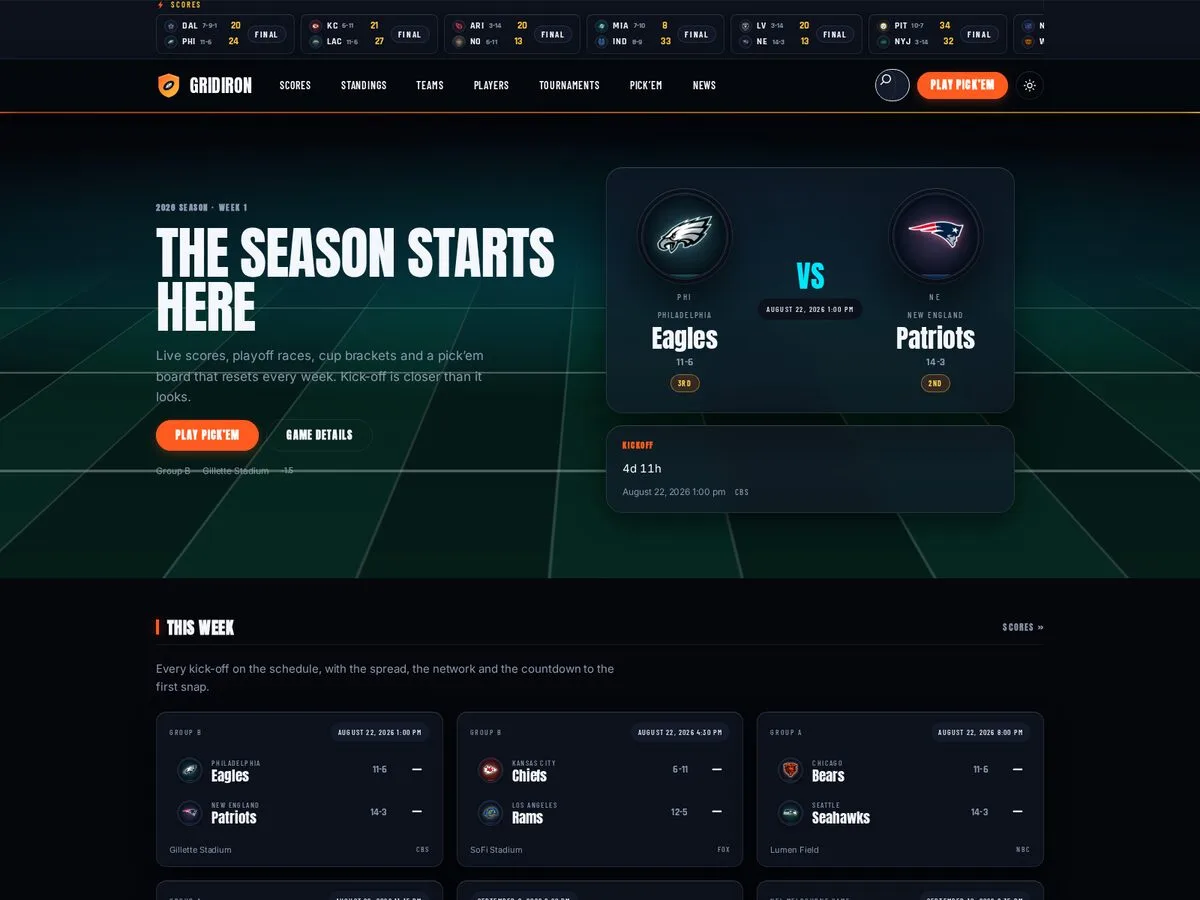 Gridiron Football Theme
