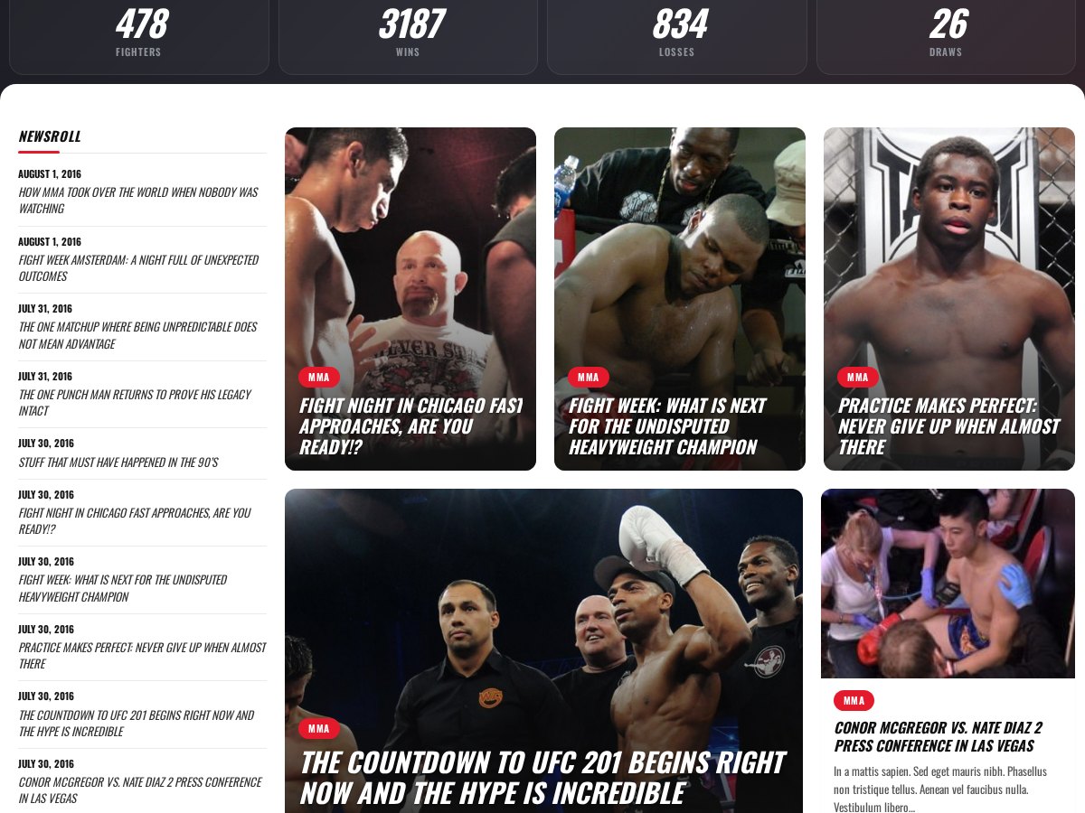 MMA demo counters and fighter coverage read from the plugin records